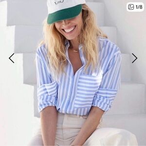 The Deep End Striped Button-Down Shirt